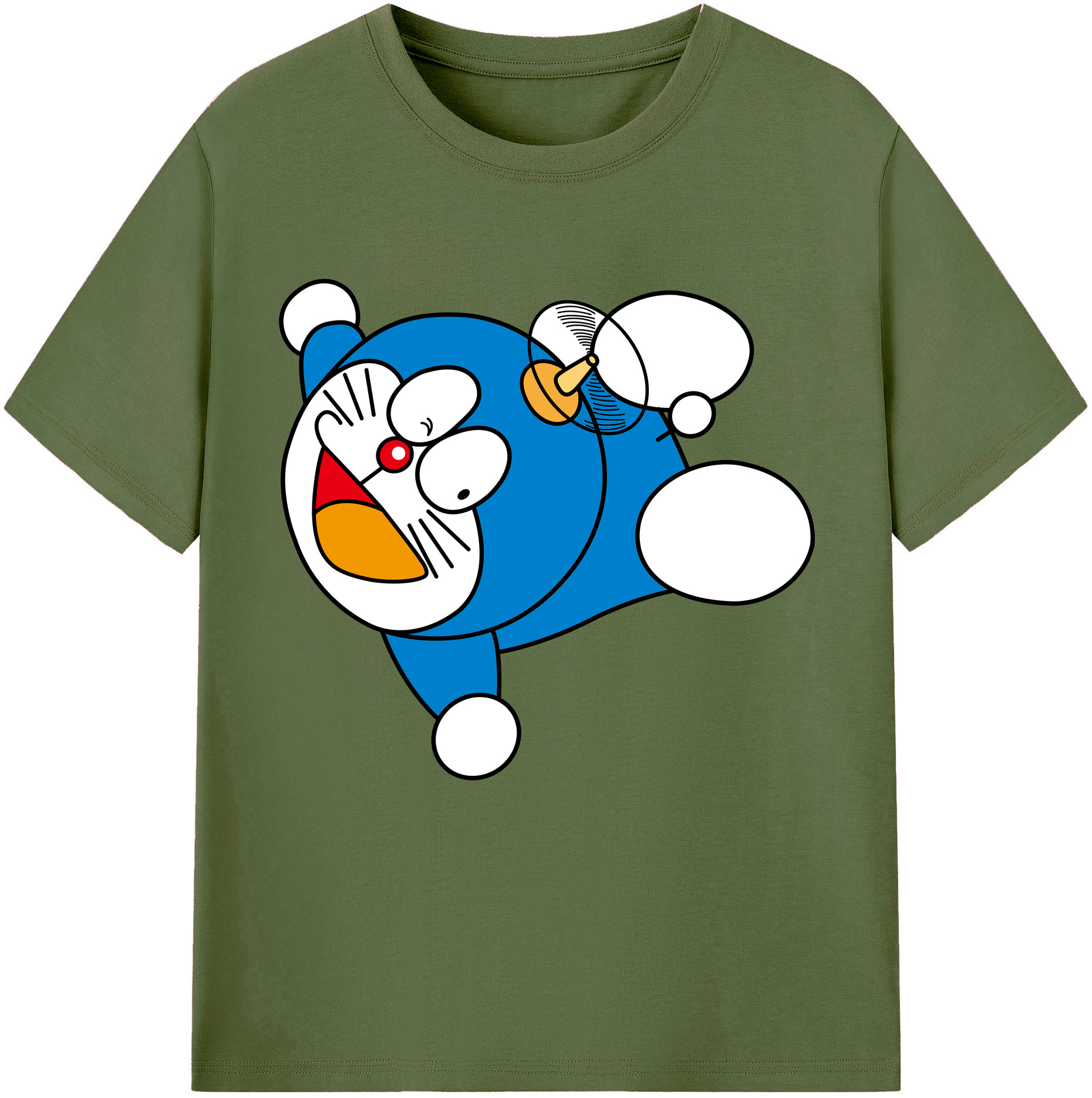 （画像用） ドラえもん Doraemon 綿100％半袖Tシャツ（フロントプリント）
